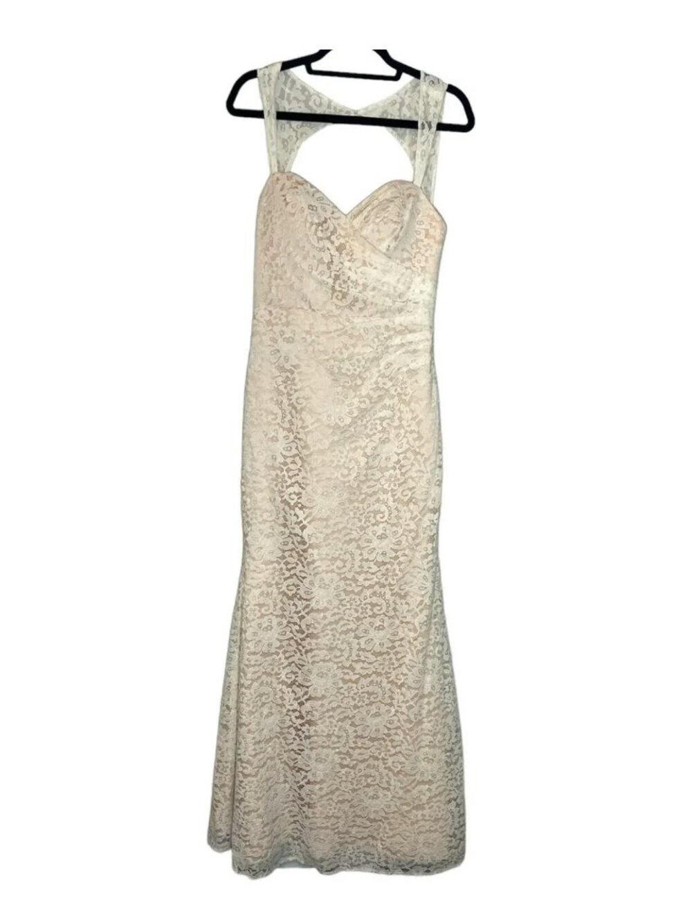 NEW Christina Wu 22715 Ivory Lace Mermaid Sweetheart Neckline Gown Size 8 NWT